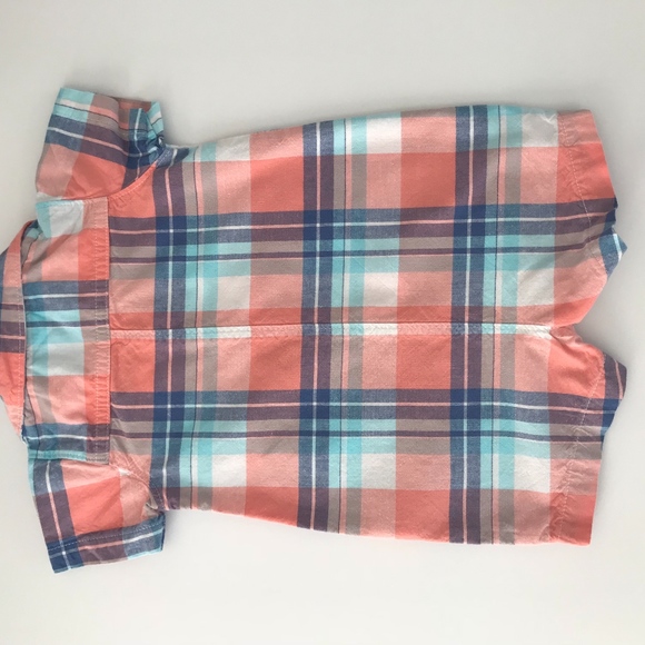 Carter's Plaid Collared Romper - Picture 7 of 7